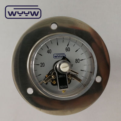 high quality factory directly supply 60mm stainless steel electric contact contractor's pressure gauge