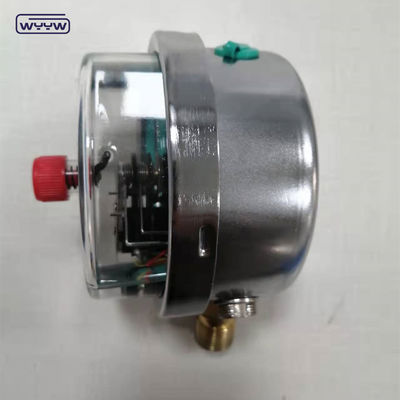60MPa Silicone Filled 380V Electric Contact Pressure Gauge Shock Resistant