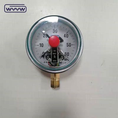 Stainless Steel Silicone Filled Pressure Gauge Bottom Connection 100mm