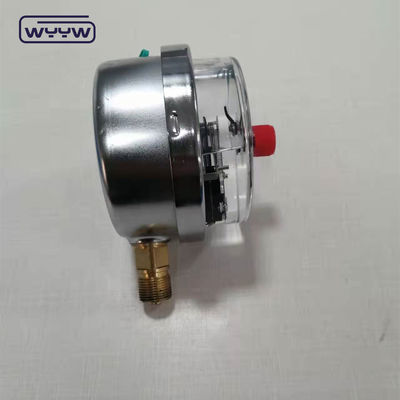 Stainless Steel Silicone Filled Pressure Gauge Bottom Connection 100mm