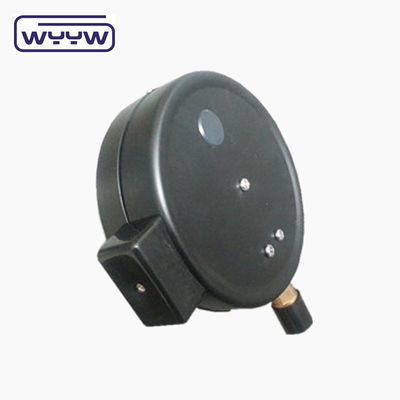 Standard Electric Contact Pressure Gauge 60mm Black Steel / Stainless Steel Material