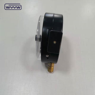 1.6MPa black steel case 1/2&quot;bsp M20X1.5 6 inch electric contact dual scale manometer pressure gauge price