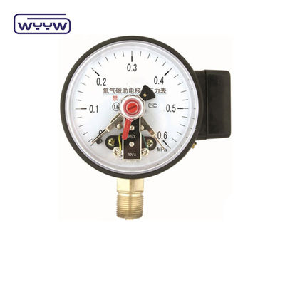 NO+NO Black Steel Case 1.6MPa 100mm 380V Electric Contact Manometer AC Pressure Gauge