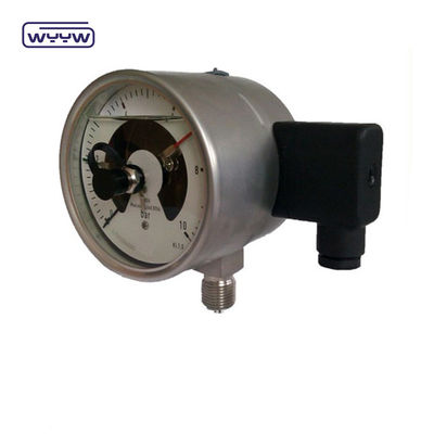 Hydraulic Electric Contact Pressure Gauge Manometer 1.6% Accuracy