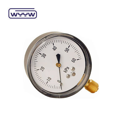 Chinese  Bottom Stainless Steel Manometer Price Bellows Type 0-50 Mbar Capsule Low Pressure Gauge