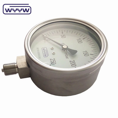100mm 4&quot; All Stainless Steel Pressure Gauge , Bellow Type Pressure Gauge