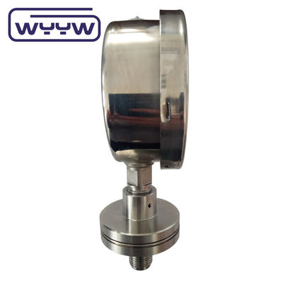 100mm DN20 PN40 Flange Type Pressure Gauge SS316 Stainless Steel