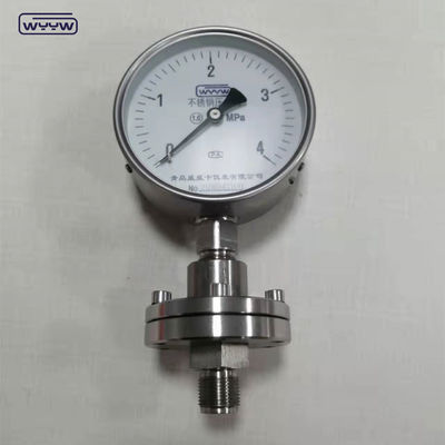 SS316L Diaphragm Seal Pressure Gauge Liquid Filled Anti Corrosive