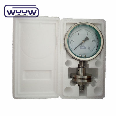 SS304 Diaphragm Pressure Gauge Types Stainless Steel Material