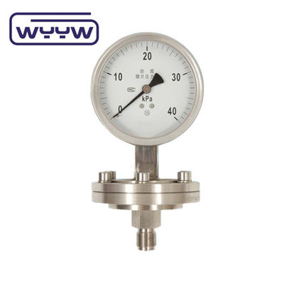 Tri Clamp Membrane Pressure Gauge Stainless Steel Case 100mm