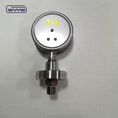 SS316 Silicone Sanitary Pressure Gauge 100mm 1.6% Accuracy