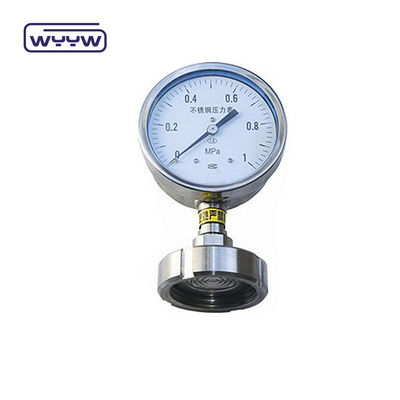 60mm Diaphragm Pressure Gauge SS316 Industrial Pressure Meter