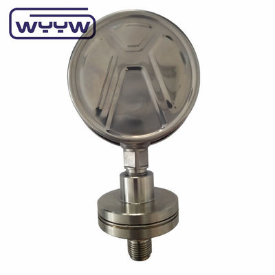 Silicone Filled Pressure Gauge 100mm SS316 Diaphragm Seal Bourdon Pressure Gauge