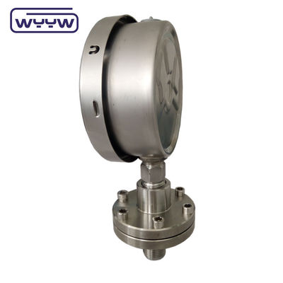 OEM ODM Diaphragm Pressure Gauge SS316 Coated PTFE High Pressure Gauge