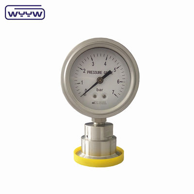 304 Manometer 1.5in. (50.5mm OD)Tri Clamp Membrane Pressure Gauge SS316 Stainless Steel Diaphragm