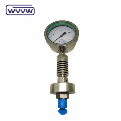 100mm Dial Size Pressure Gauge Bottom Connection 1.6% Accuracy