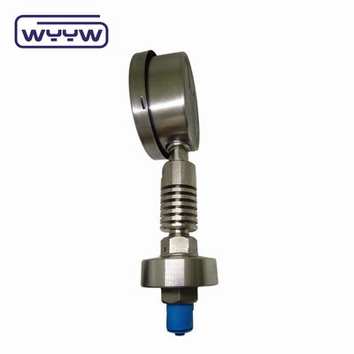 100mm Dial Size Pressure Gauge Bottom Connection 1.6% Accuracy