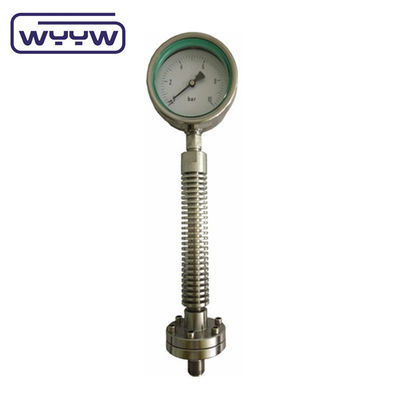 100mm Dial Size Pressure Gauge Bottom Connection 1.6% Accuracy