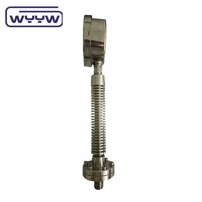 100mm Dial Size Pressure Gauge Bottom Connection 1.6% Accuracy