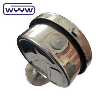 industrial manometer 100mm diaphragm seal chemical plant pressure gauge