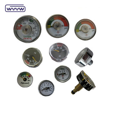 4000PSI 38mm ss case spring tune small size with rubber cover cylinder pressure gauge