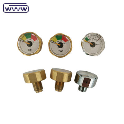 1 Inch 25mm Bar Psi Small Manometer Pressure Gauge 1/8 Npt 1 Year Warranty