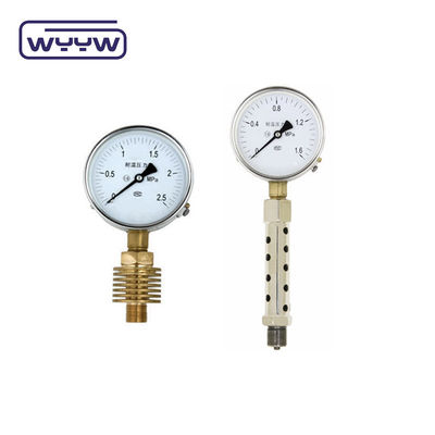 60mm 100mm High Pressure Meter Gauge With Radiating Tube Water