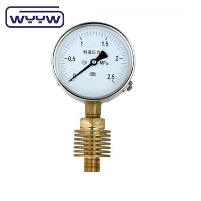 Customized High Temperature Pressure Gauge 100mm With Radiator