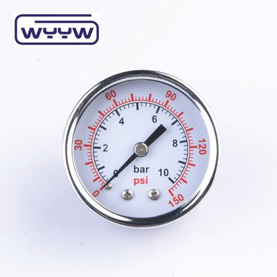 Dry Use No Oil Back Mount Pressure Gauge 160 Psi Air 60mm SS Pressure Gauge