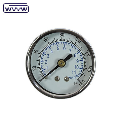Center Back 2.5" Dry Stainless Steel Series Pressure Gauge