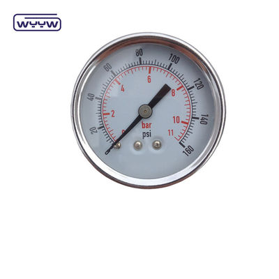 Center Back 2.5" Dry Stainless Steel Series Pressure Gauge