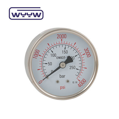 Center Back 2.5" Dry Stainless Steel Series Pressure Gauge
