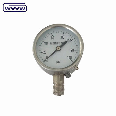 60mm Bourdon Tube Pressure Gauge No Oil Oxygen Pressure Gauge Meter