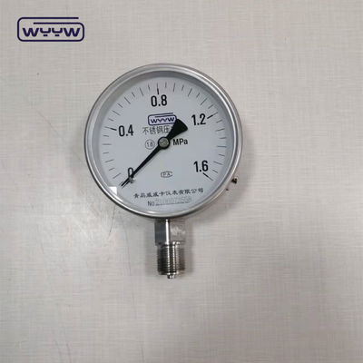 60mm Bourdon Tube Pressure Gauge No Oil Oxygen Pressure Gauge Meter