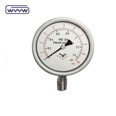 High Accuracy Stainless Steel Pressure Gauge 6&quot; Calibrated Pressure Gauge
