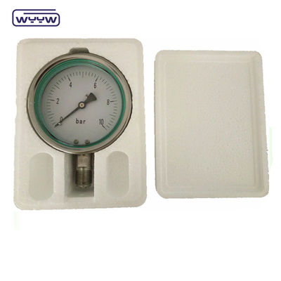 Vertical Connection Silicone Stainless Steel Glycerin Filled Pressure Gauge Manufacturers