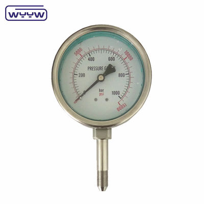 High Pressure Oil Psi 1000 Bar Boom Sprayer Pressure Gauge Manometer