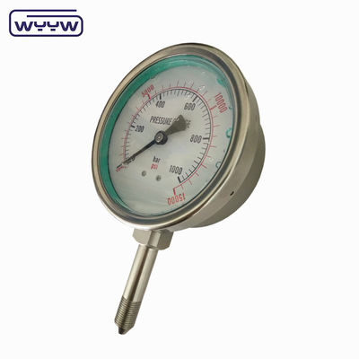 High Pressure Oil Psi 1000 Bar Boom Sprayer Pressure Gauge Manometer