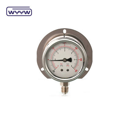 high quality oil filled 4" stainless steel vibration-proof pressure gauge