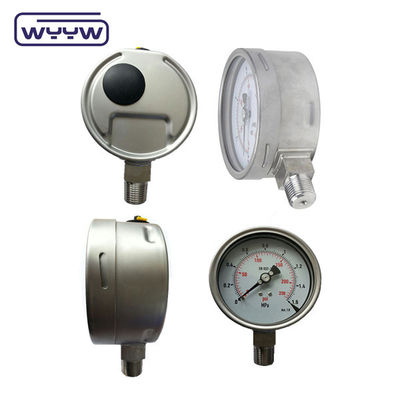 high quality oil filled 4" stainless steel vibration-proof pressure gauge