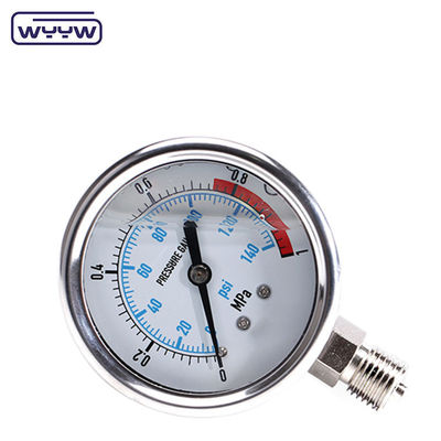 CE High Pressure Gauge Stainless Steel Autoclave Pressure Gauge Manometer
