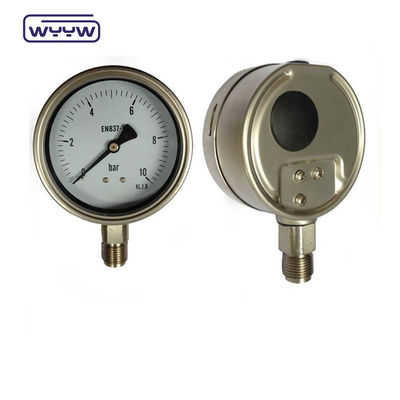 100mm All SS304 Safety Glass Bayonet Pressure Gauge 1 Year Warranty