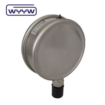 100mm 4&quot; Liquid Oil Filled Pressure Gauge Manometer 1.6% Accuracy