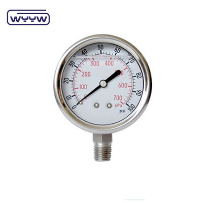 2.5" industrial oil filled pressure gauge price