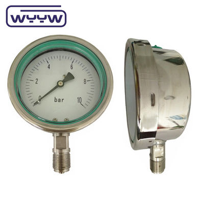 All Stainless Steel Pressure Gauge Liquid Filled Manometer