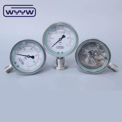 All Stainless Steel Pressure Gauge Liquid Filled Manometer