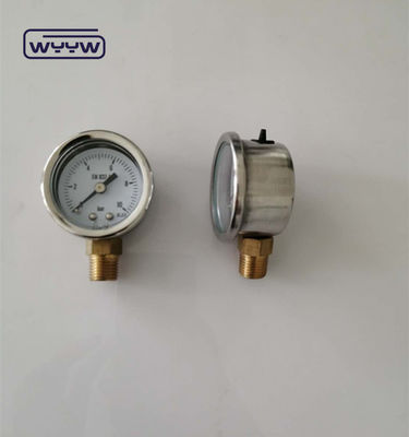 1.5&quot; 40mm Glycerine Filled Pressure Gauge Manometer 100kpa Bottom Connection