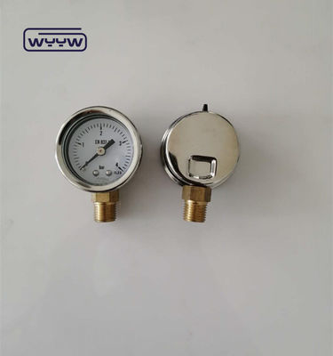 1.5&quot; 40mm Glycerine Filled Pressure Gauge Manometer 100kpa Bottom Connection