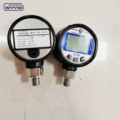 65mm digital hydraulic pressure gauge -1-40 Bar Compound Battery Powered Manometer