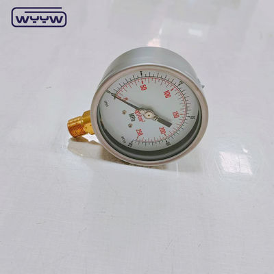 Bezel Stainless Steel Case Manometer Gas Pressure 0-25MPa 0-250kgf/Cm2